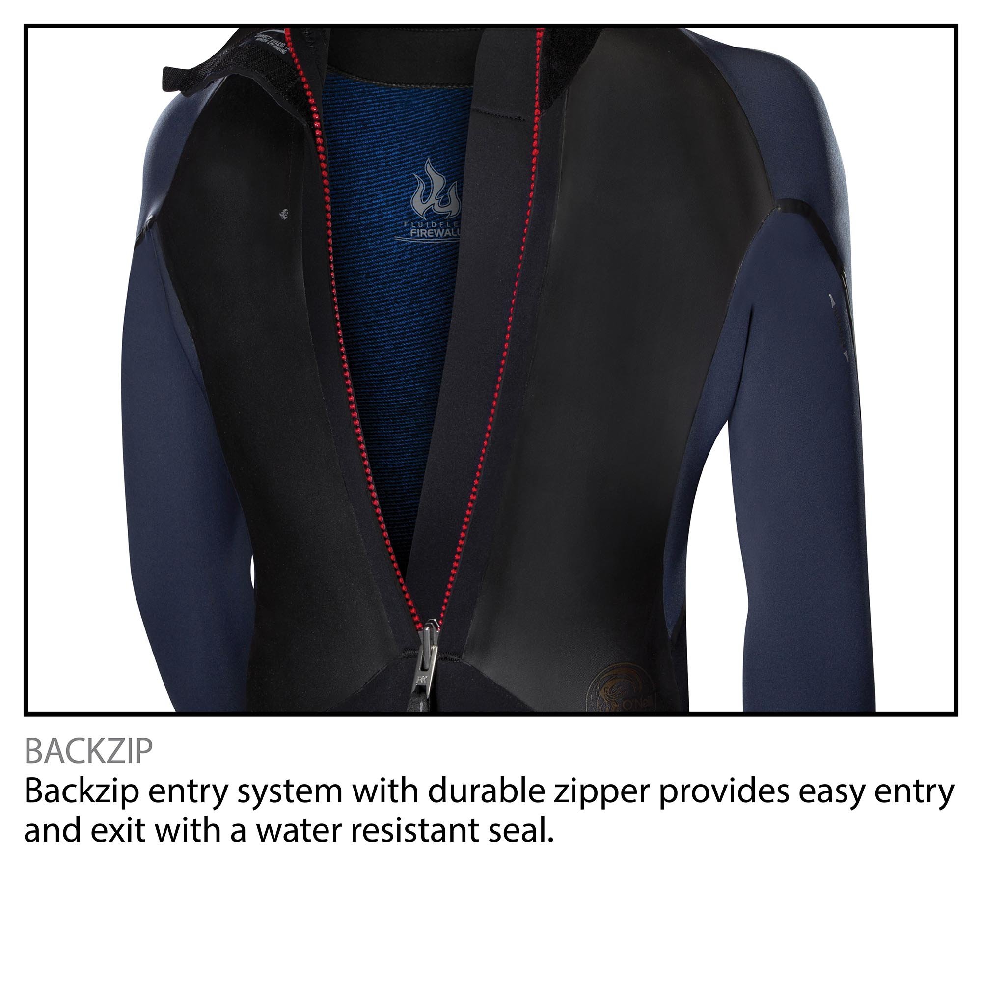 O'Neill Youth Epic 4:3mm Back Zip Full Wetsuit, Durable Warmth with Good Flexibility for Surfing and All Water Activities - Image 3